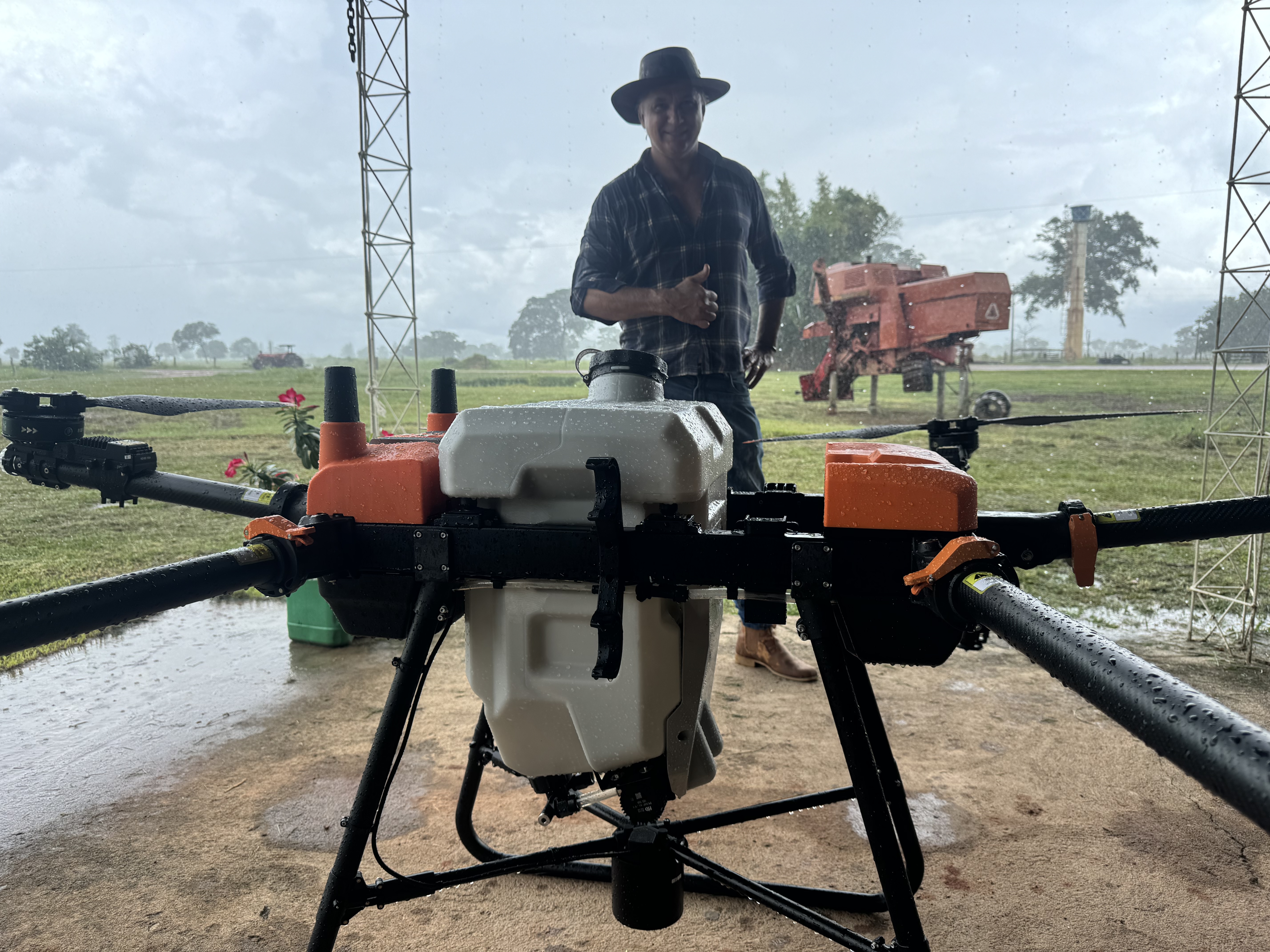 Drone Semprot Pertanian Enam Sumbu